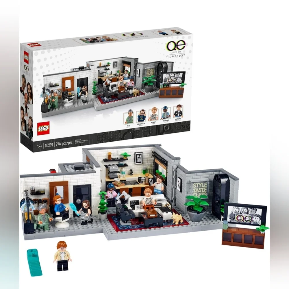 Lego 10291 Queer Eye The Fab 5 Loft Building Set NWT
